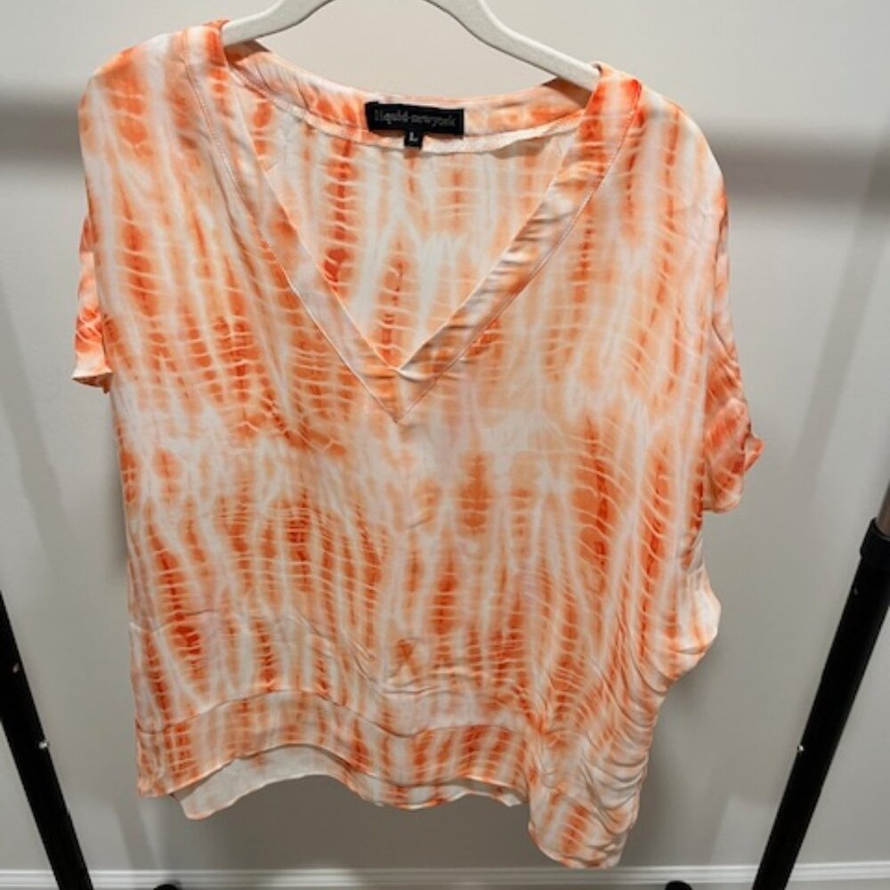 Vibrant Tie-Dye High-Low Shirt